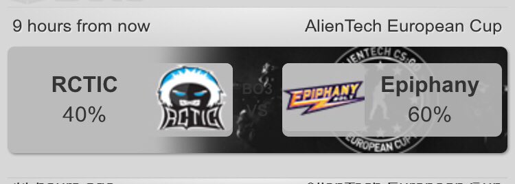 CSGLBBP's tweet photo. This match is 50-50
Bolt won against rctic in Nov
Rctic won on 6 Dec
The map pool favores Epiphany Bolt https://t.co/rtWKDXDtji