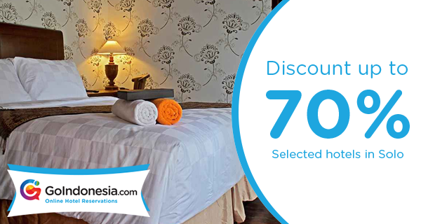 #PROMO OF THE MONTH! Hotel favoritmu di #Solo kini diskon sampai 70%! Book now >> ow.ly/Tz2Ig