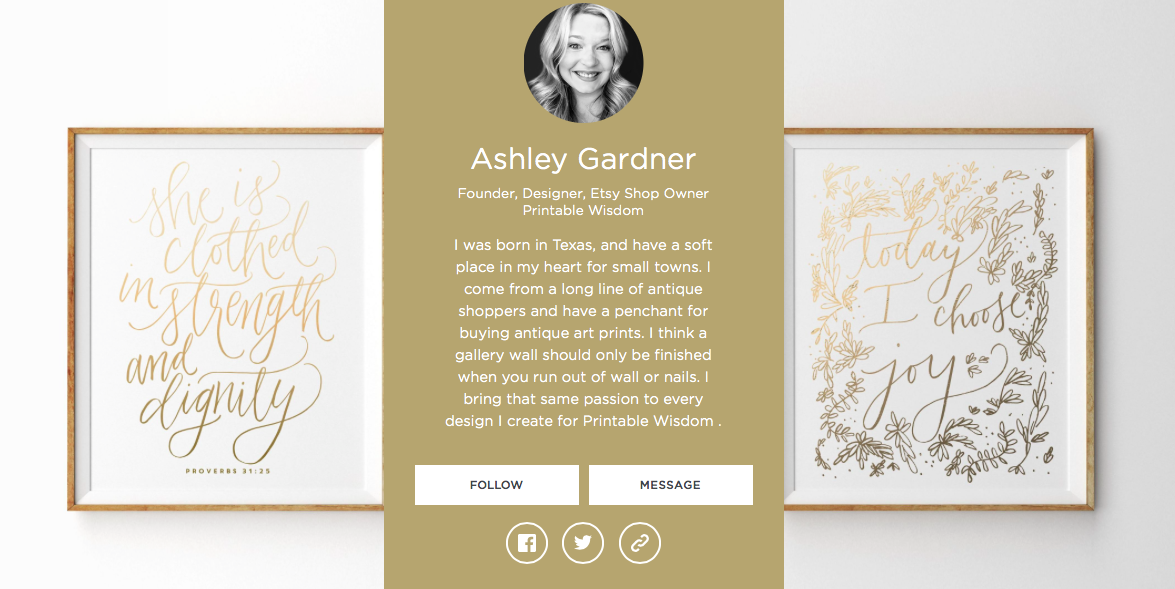 createcultivate's tweet photo. How does Ashley rock her #SideHustle? Learn all about @printablewisdom on her #LevoProfile: https://t.co/7lfwKrNTZP https://t.co/wTOsyucNF8
