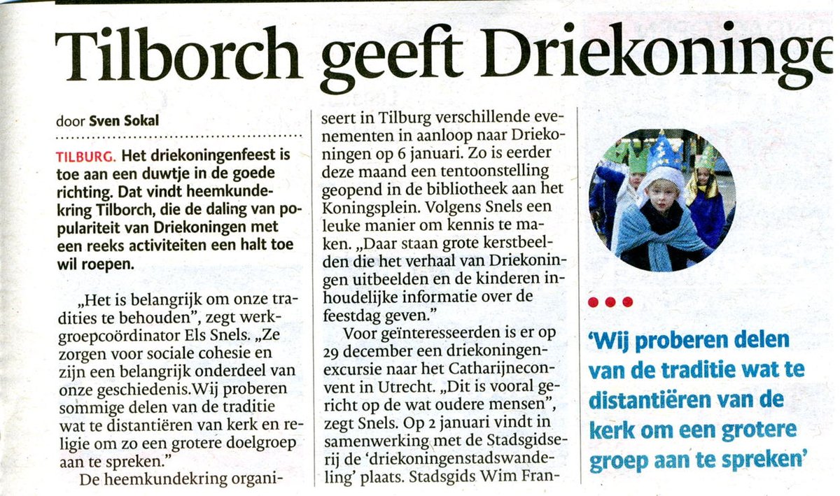 hkktilborch's tweet photo. De traditie Driekoningenzingen is gezelligheid, samen verkleden, samen op pad voor goede doel of spaarpot https://t.co/ufrb1B8bOb