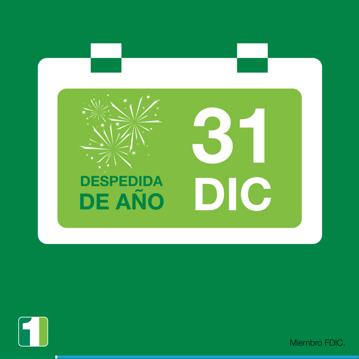 FirstBankpr's tweet photo. Mañana, jueves 31, nuestras sucursales trabajarán hasta las 3:00 p.m. ¡Gracias! #1Bank #FirstBankPR https://t.co/xdJpQIEvp5