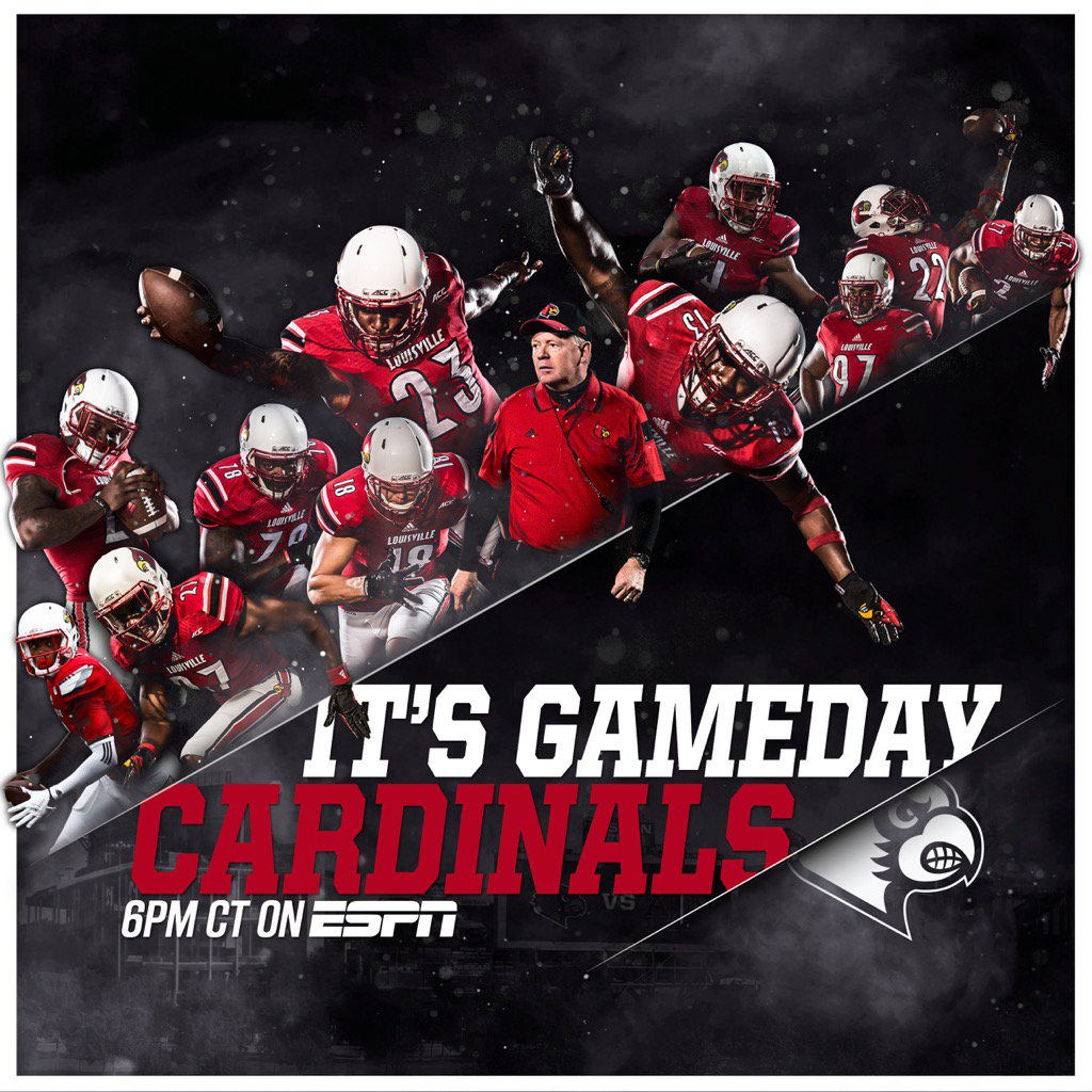 LouisvilleFB's tweet photo. It's Game Day Card Nation! Let's beat Texas A&amp;M #L1C4 https://t.co/0rNVTK40xO