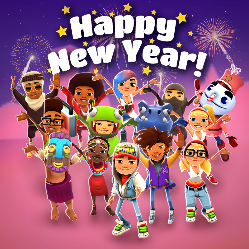 Kiloo Games on X: #HappyNewYear to all #SubwaySurfers! 😍🙌🎉   / X