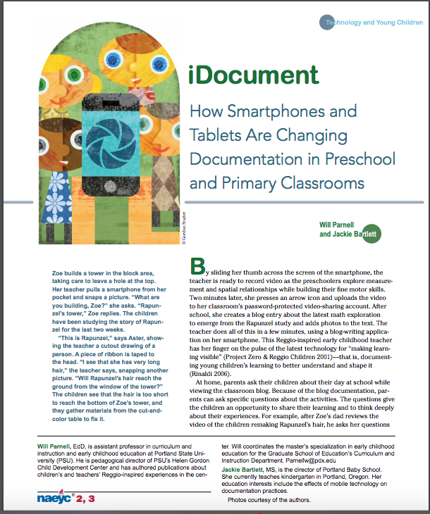 DianeKashin1's tweet image. How Smartphones &amp;amp; Tablets Are Changing Documentation in Classrooms #ReggioPLC pdxscholar.library.pdx.edu/cgi/viewconten…