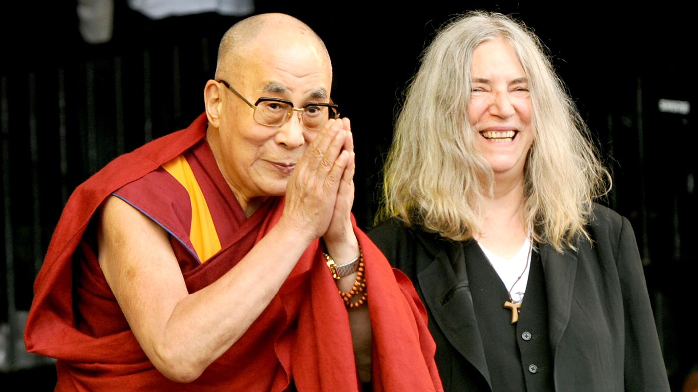 HAPPY 69TH BIRTHDAY PATTI SMITH! WE LOVE YOU!

Here she is hanging out with the Dalai Lama on his 80th Birthday... 