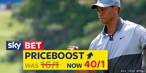 Happy 40th birthday to Tiger Woods, to celebrate we\ve got a special on him to win a Major >  