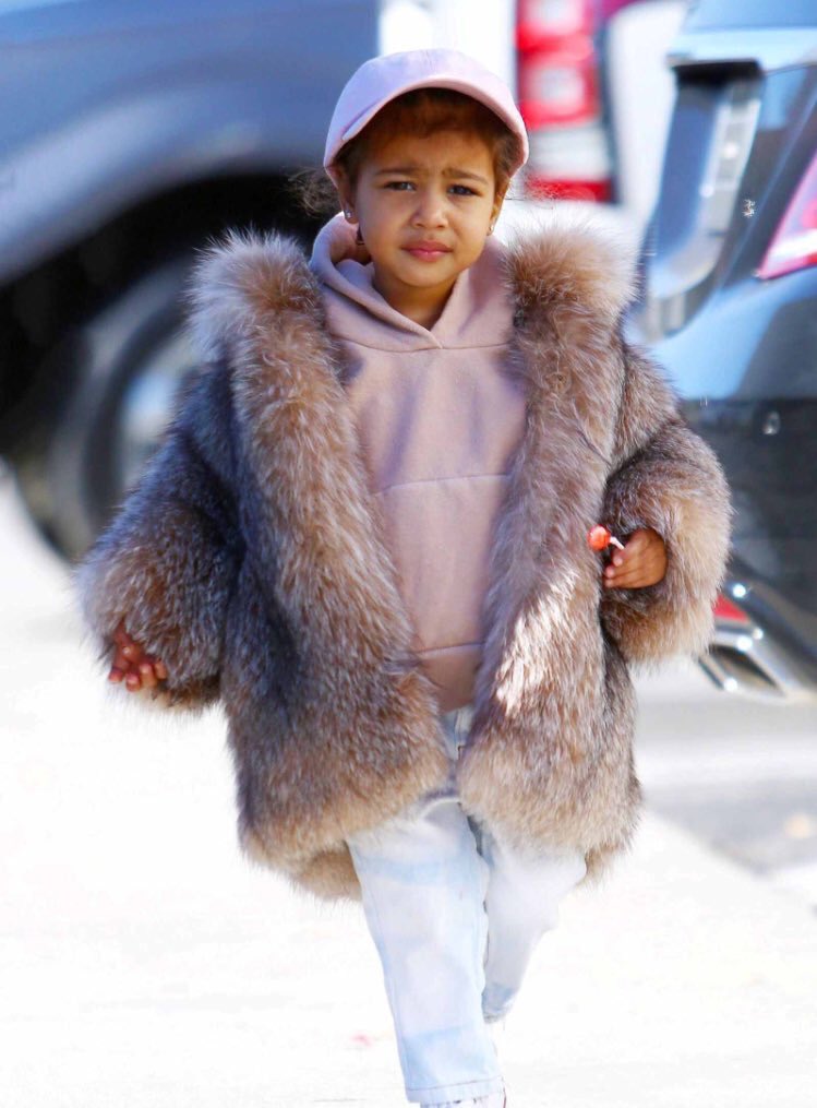 highendfashn's tweet photo. North is so cute https://t.co/vzYvvprIvW