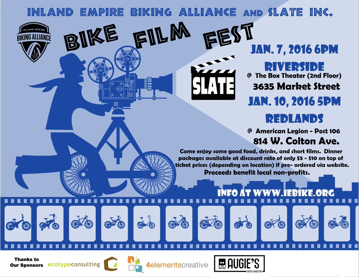 Tickets for our Bike Film Fest iebike.org #iebabff