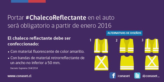 MTTOhiggins's tweet photo. Entregaremos 50 #ChalecoReflectante entre nuestros seguidores que den RT a este Twitt. Hasta las 00:00 hrs de hoy. https://t.co/Rf2cUxhTD8