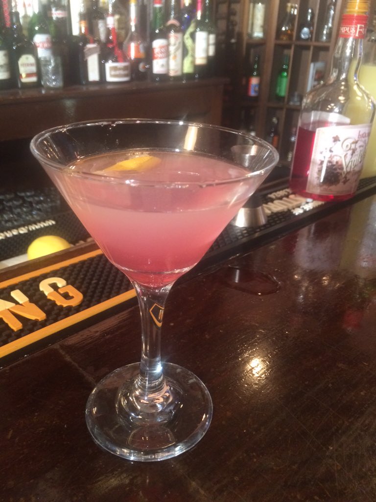 The Aviation. Gin, Luxardo, Lemon Juice, Splash of violet liquor &amp; lemon peel 🍸 <a href="/FoxRochester/">Fox Rochester</a> <a href="/OxAndStone/">Ox And Stone</a> <a href="/13WHAM/">13WHAM</a>