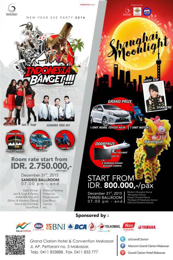 IsmyXFI's tweet photo. Yukkss! Tutup tahun bareng @jadnsugy, 31 desember at Ballroom clarion hotel makassar❤️ see you there guys https://t.co/0pGiGjvzgg