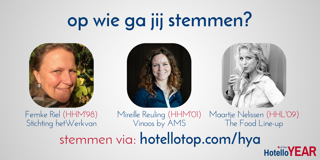 HotelloTOP's tweet photo. Heb jij al gestemd op jouw favoriet? Hotello of the Year Award 2016 - https://t.co/VxKuUHVE0V #HYA2016 https://t.co/b6IuIyIecz