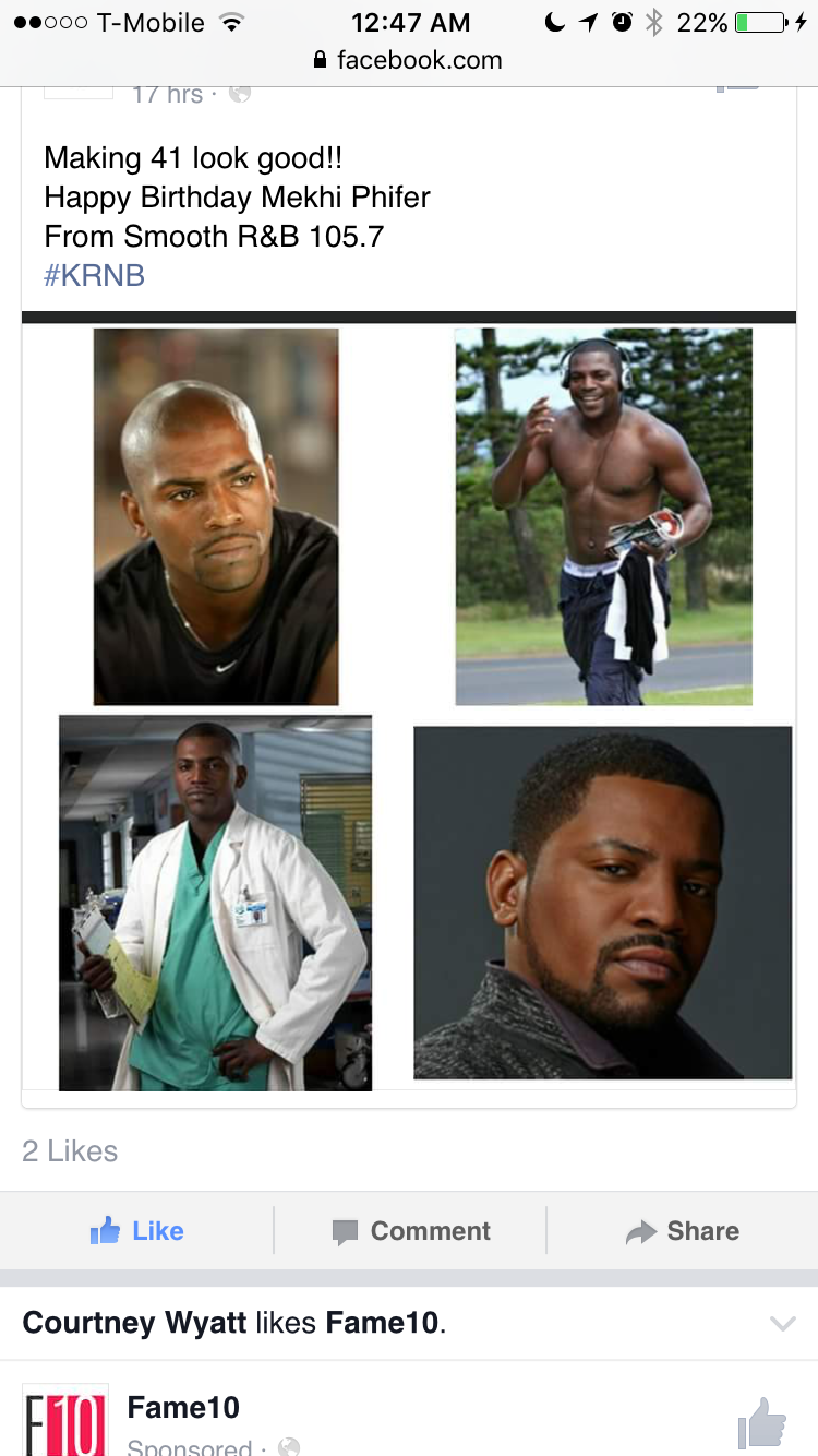 Everybody wish my baby\s daddy Mekhi Phifer a happy birthday 