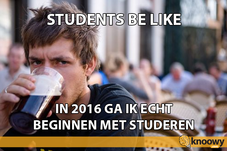 Nog twee dagen voordat we 2016 inluiden. Een goed excuus om je huiswerk nog even te vergeten. #HappyNewYear #study