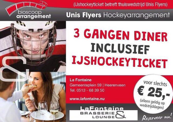 Wie zaterdag voor het duel tegen <a href="/ReplayHyc/">Replay Hyc</a> eerst een lekker hapje wil eten, ga dan naar <a href="/fontaine_fean/">Fontaine Heerenveen</a>! #Heerenveen