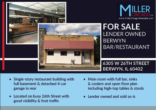 Miller_Chicago's tweet photo. NEW LISTING! Lender Owned Berwyn Bar/Restaurant #chicagorealestate https://t.co/g0qdOyblyX https://t.co/4haYRmBhUR