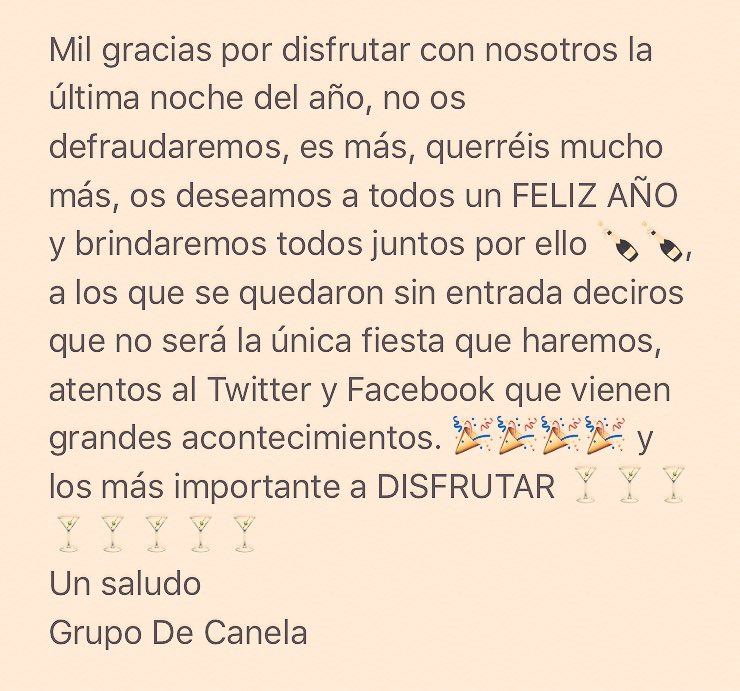 Gracias por confiar en <a href="/casetaDcanela/">De Canela</a> 🍾🍾