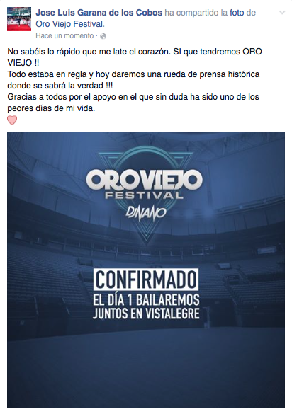 DjNanoInfo's tweet photo. NOTICIÓN! Si tenemos #OroViejo! El día 1 bailaremos como nunca! @djnanoshow https://t.co/wJf4d6mhRG