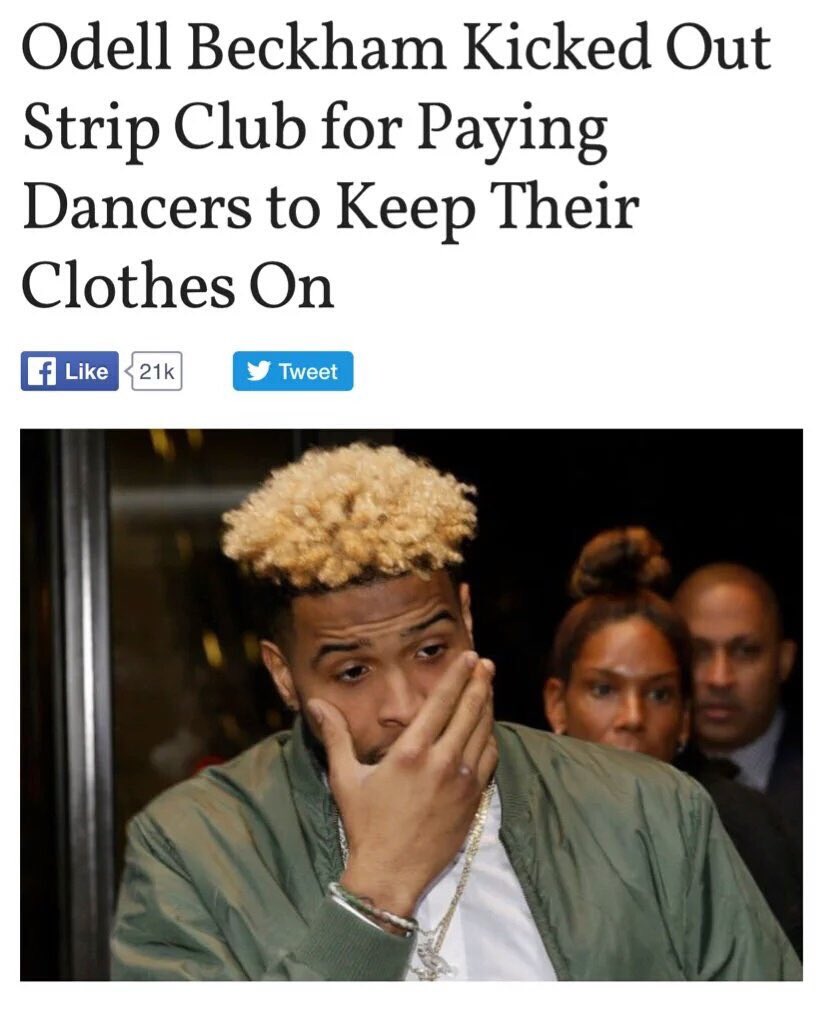 OBJ gotta stop listening to Drake before going to the club