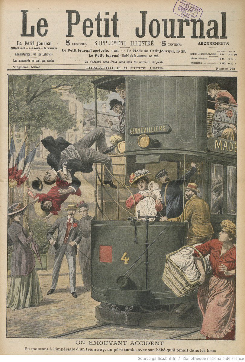 Tramway jerk starts; father and baby fall off the second floor; baby dies, 1901 bit.ly/22yHajQ