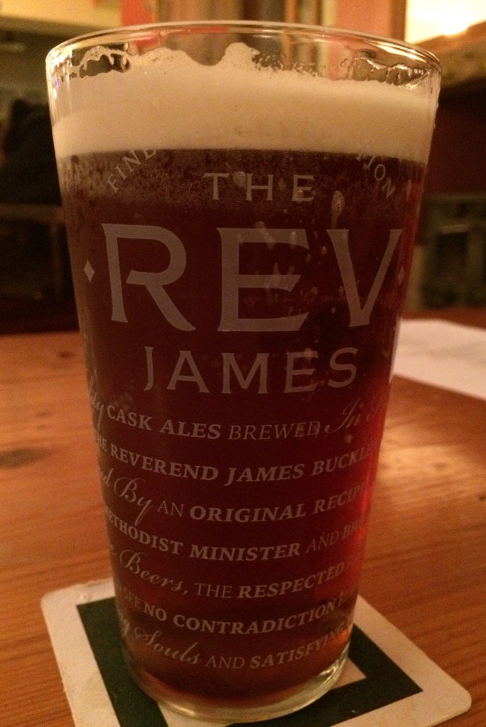 pblick93's tweet photo. Early finish from work so it's #beerOclock #TheRevJames is going down nicely 👌🍺😉 https://t.co/QIL0d0ToOp