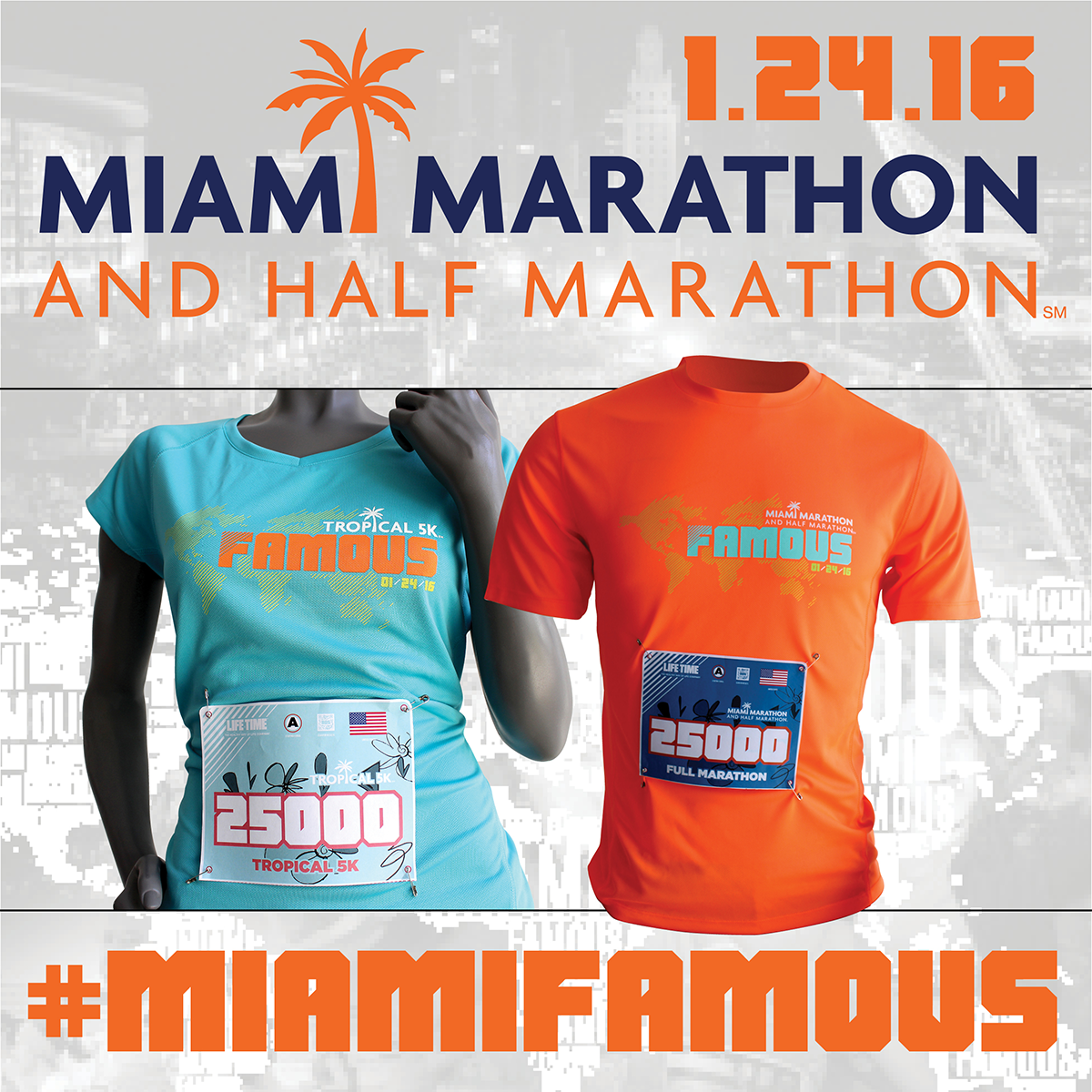 miami marathon t shirt