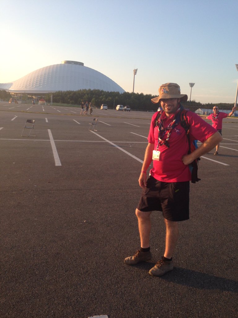 Scoutsscarter's tweet photo. The whole team worked from dawn until dusk and often all night @wsj2015 - we slept in some strange places - pic 5 https://t.co/EGcIN6Zw60