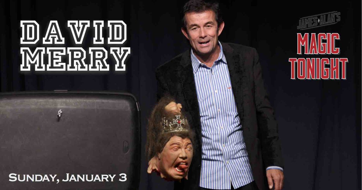 Abracadabaret's tweet photo. Just a few tickets left for this Sunday's show with @james_alan &amp; @davidmerry. Go to https://t.co/ozerqUMNp5 https://t.co/c3Ad0NUja7