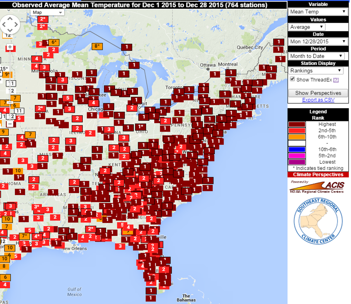 EricBlake12's tweet photo. It is possible that every state E of the Mississippi River will break its warmest December on record- whoa! #climate https://t.co/i2pL1cn7UU