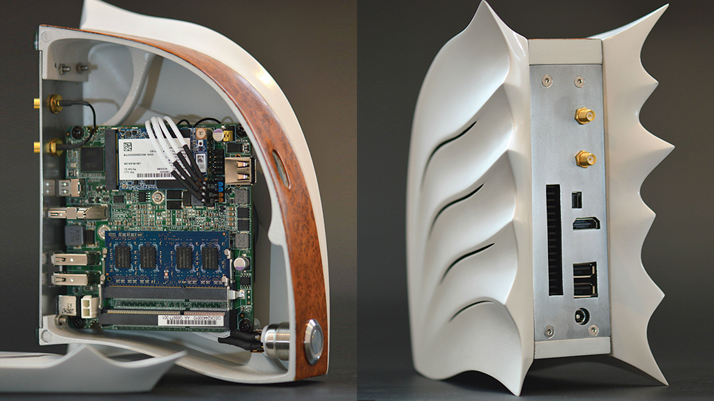 IntelIndia's tweet photo. #3DNext: PC modder @Maki_Role #3DPrinted this case inspired by bat wings for his Intel NUC https://t.co/BlBrAaf9kV