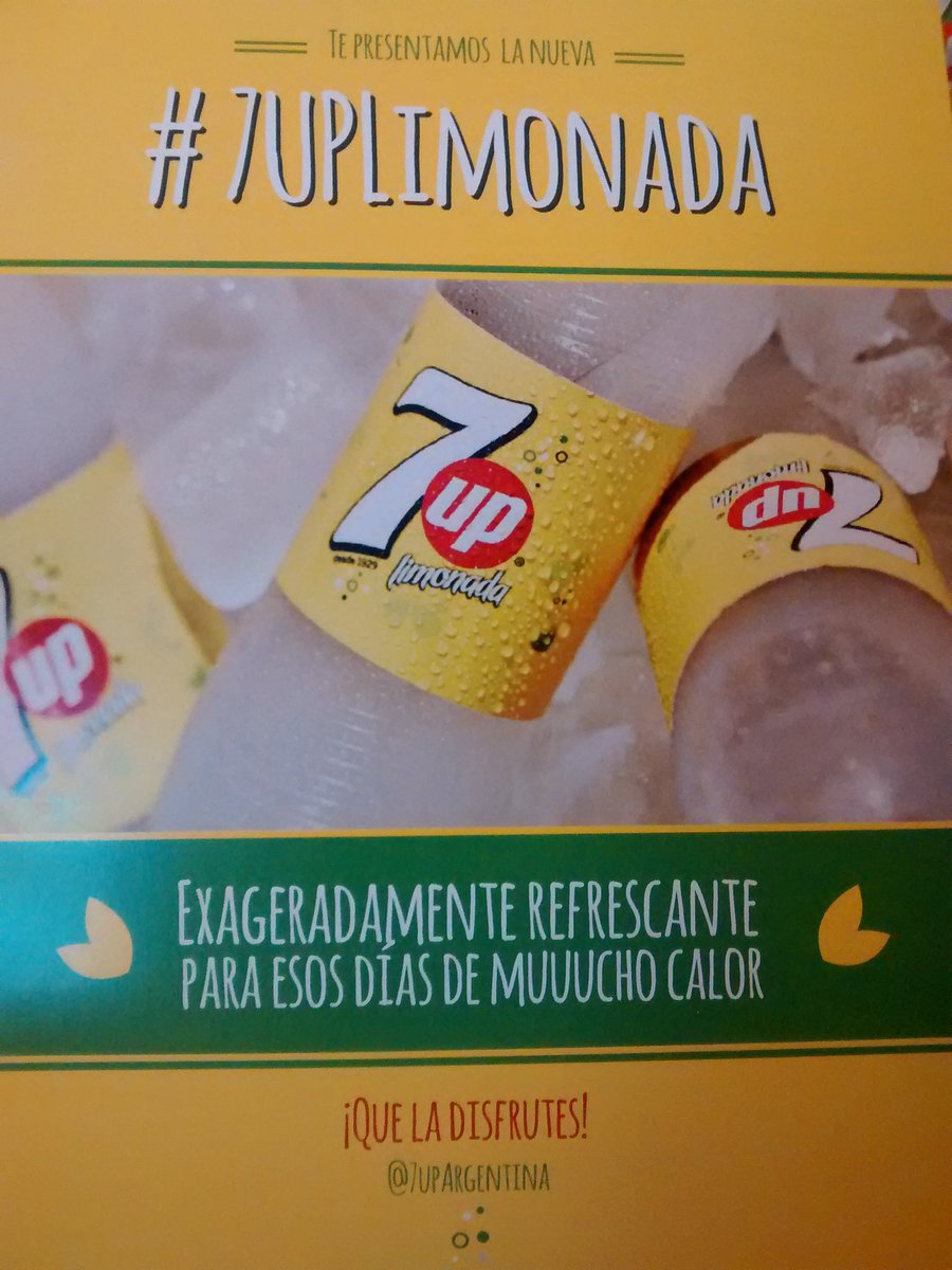 RADIOVIBRA's tweet photo. Con este calorrrrrr, nada mejor que este regalo de @7upArgentina !!! Muchas graciassss! A disfrutar de 7up Limonada https://t.co/Y1cJnPYMEv