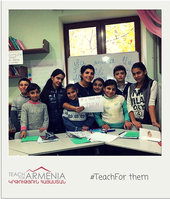 TeachForArmenia's tweet photo. Armine Gevorgyan
2015 Fellow
Vagharshapat #11 secondary school
Vagharshapat, Armavir 
#TeachFor them 
#TeachForAll https://t.co/wpXarvpusm