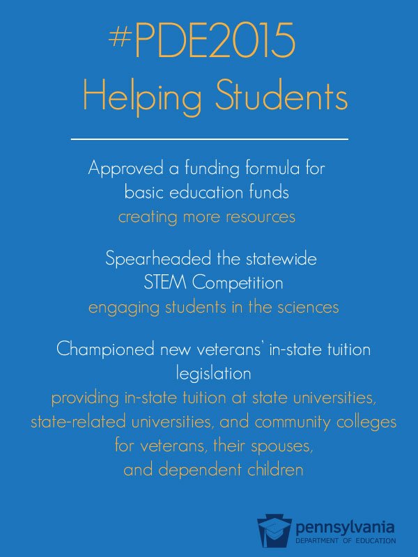 PADeptofEd's tweet photo. 2015: PDE partners w/ others to facilitate the 1st-ever Governor's STEM Competition #PDE2015 https://t.co/tCIHvGBsvO https://t.co/q0Fvm9O30b