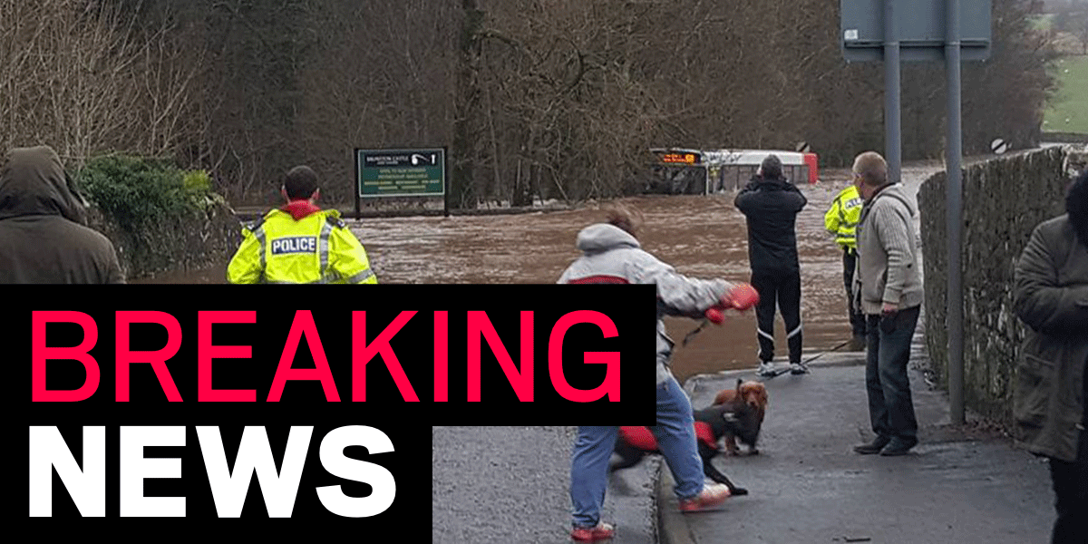 MetroUK's tweet image. 12 people trapped in bus after it drove through flood waters in Scotland buff.ly/1YTq5w8