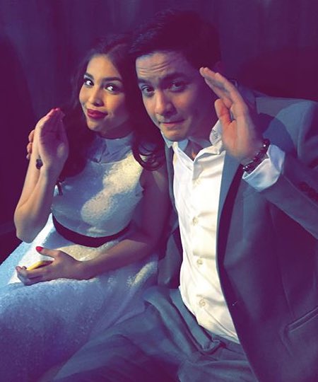 gorgeousmaykel's tweet photo. Ngayon ko lang napansin. IG ni bae @aldenrichards02 photo album nila ni menggay @mainedcm #ALDUB24thWeeksary  https://t.co/x8c2Ww1Odu