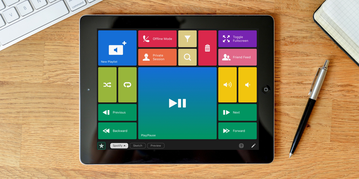 quadroapp's tweet photo. Listen to your favourite song #alldayallnight with our #spotify control preset #quadroapp #artofcomputing #music https://t.co/BhPLninmcO