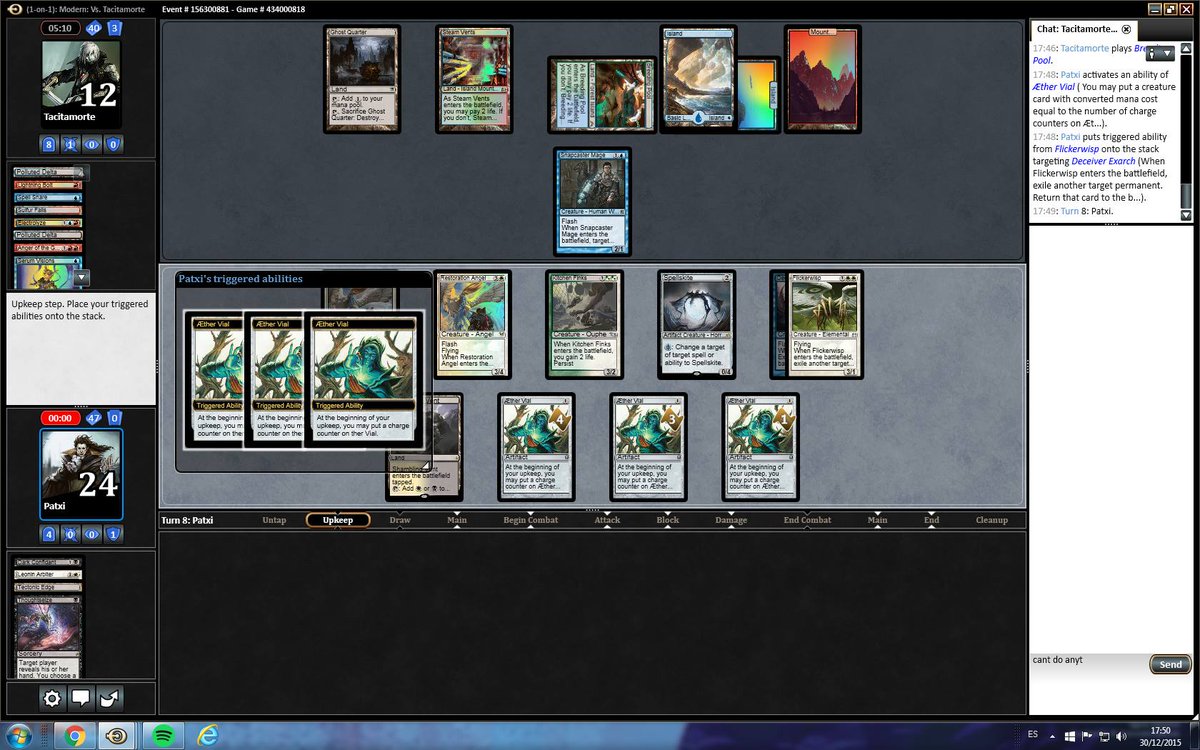 patxisanchez's tweet photo. And of course both of them where solved #mtgo #cry #shittyprogram https://t.co/iXixY8mnP1