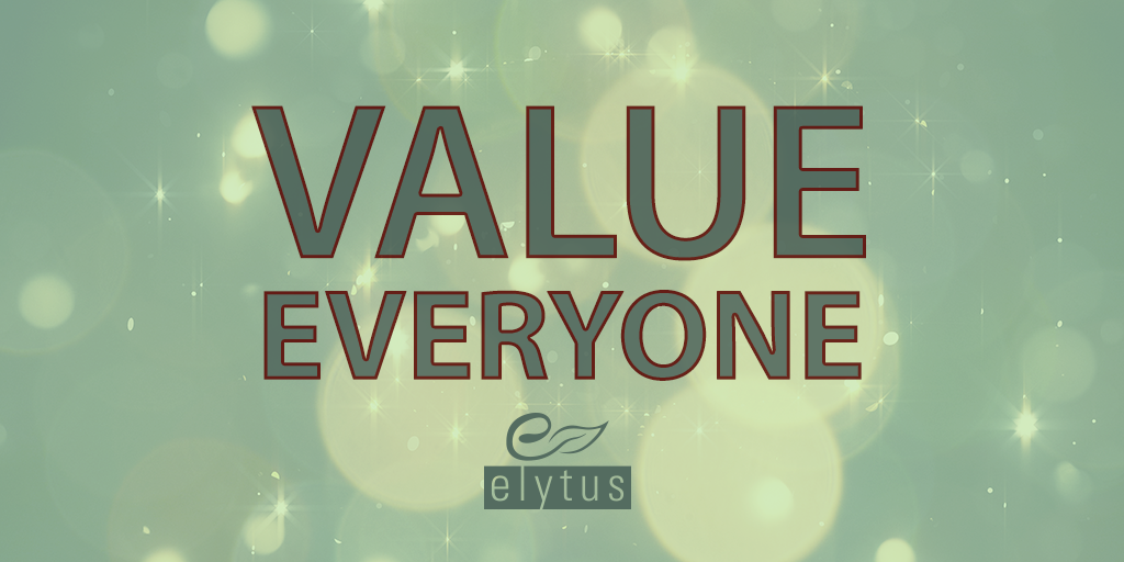 Elytus's tweet image. Take a moment to #ValueEveryone.
