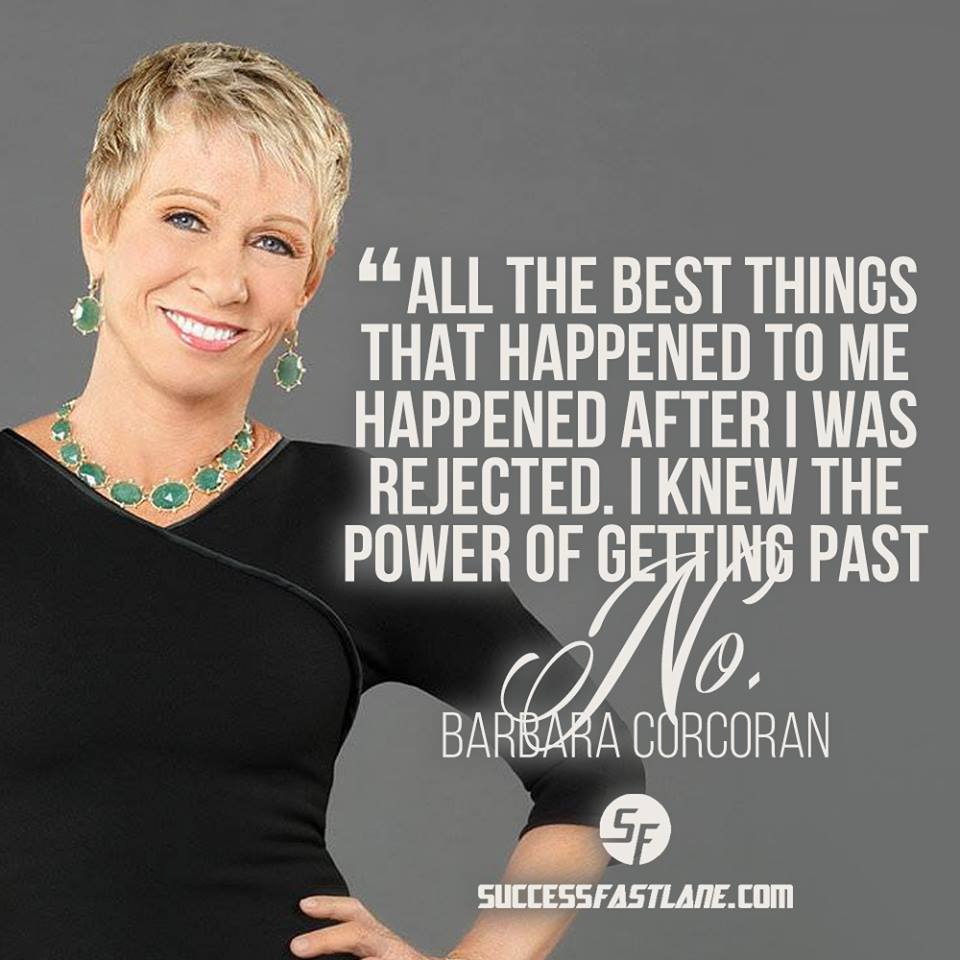SuccessFastlane's tweet photo. "No" Just Means "Not Now" https://t.co/ofQajdrNPD @BarbaraCorcoran #quotes #sharktank #10x https://t.co/h03icWifGH