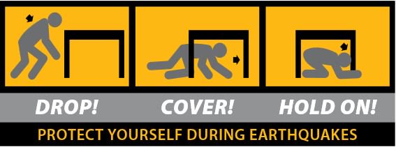 PreparedBC's tweet photo. Earthquake first response: Drop, Cover &amp; Hold On. https://t.co/k8nsJt4eEv #bcearthquake @ShakeOutBC https://t.co/TbrBNvmy0f