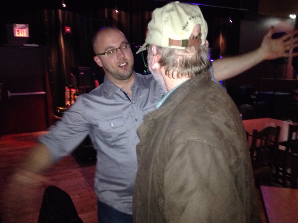 mattdaymedia's tweet photo. @SteveGMedia @RaySpiteri @Corey_Larocque @CorySmith1980 That time Smitty & #BrianMann hugged it out. #favemannories https://t.co/cL6pul4w1B