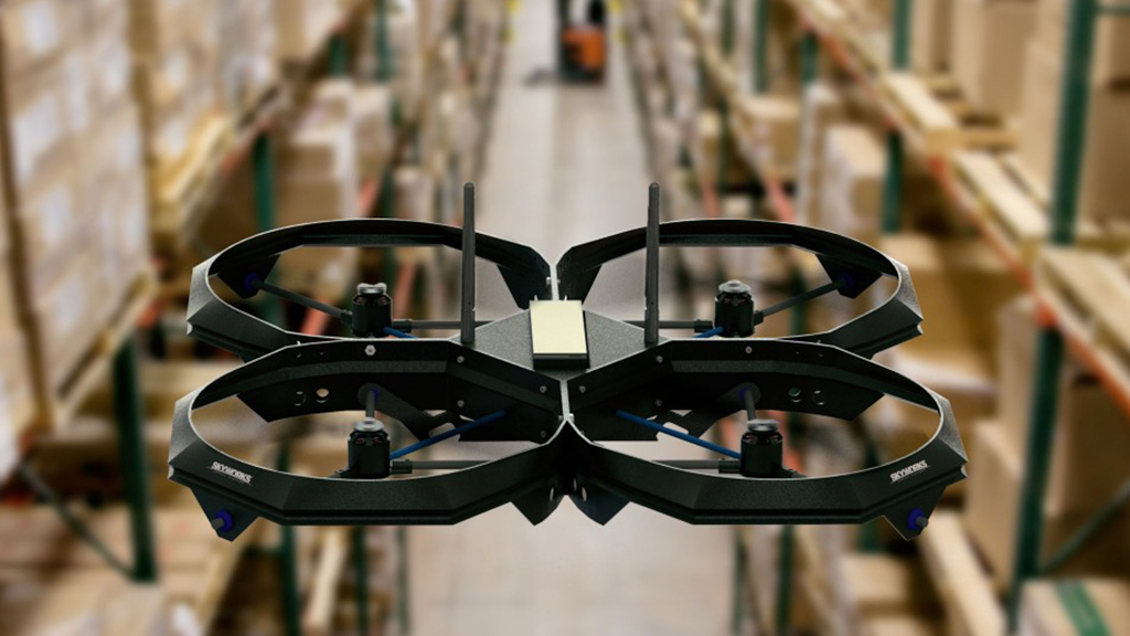 intel's tweet image. #FlightLab: Intel Edison takes control of this fleet of @SkyworksAs #quadcopters.  #drones