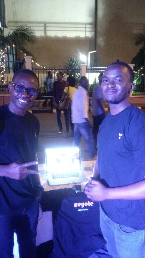 cndegeya's tweet photo. @tnsengimana and @amucunguzi launching #YEYOTEmusic app here at #KGLTG https://t.co/5KCqtQRWjX