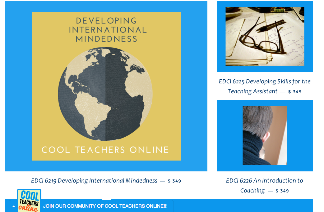 cooleducators's tweet image. Check out all of our neat courses for cool teachers! join.coolteachersonline.com/collections/ou…  #teacherssalaries #continuingeducation