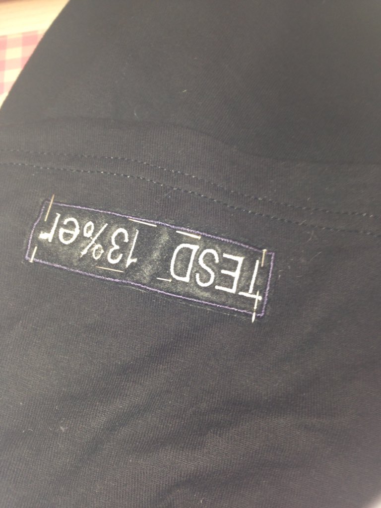 Gem2483's tweet photo. Finally had time to sew on my #13%er #TESDPatch Thank you again @missbelluk ...Feeding my addiction to Patches! πππ€π» https://t.co/KSRjXiH1pp