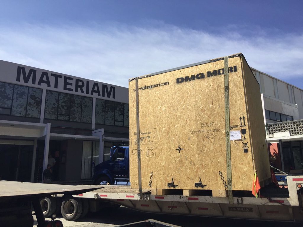 materiamfab's tweet photo. Arriving at Materiam: 5x milling/turning center https://t.co/AjYKqn1AfM