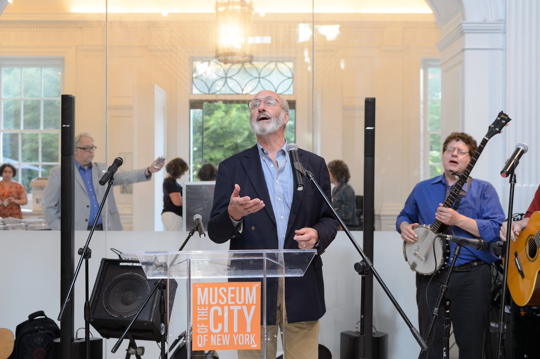 Happy Birthday to Noel Paul Stookey pictured here at an event tied to our exhibition (closing Jan 10). 