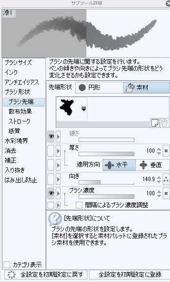 O Xrhsths テェミ 個人依頼はdmへ Sto Twitter Rabbit P 透明水彩から改造でブラシ設定こんなのです W クリスタこうやって改造していけるのでたのしいのですよね T Co Tr4ucpiozu