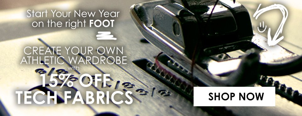 Mood_Fabrics's tweet photo. Got fitness goals 4 the #NewYear? Start your #Res off right w/ 15% off #TechFabrics! >>> https://t.co/AxrLFFaYF0 https://t.co/cMYi8hXdlj
