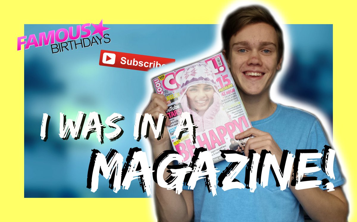 alex_centa's tweet photo. NEW VIDEO: "I WAS IN A MAGAZINE!" (https://t.co/DVYqhqhtyS)

RT for a COOL and famous DM &amp; give it a THUMBS UP! ;D https://t.co/l6xxTN1tea
